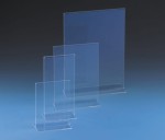 Stojak reklamowy pleksi T - różne formaty