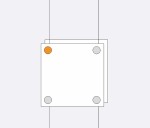 Dwustronny uchwyt AIR1121 do pionowego mocowania tabliczek (1szt.) 