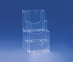 Stojak trzy-poziomowy na ulotki i katalogi w formacie A5