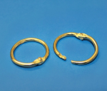 Metalowe pierścienie złote (100szt.)