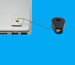 Zabezpieczenie przed kradzieżą z linką kolor CZARNY B-SAFE/FT (1szt.) 